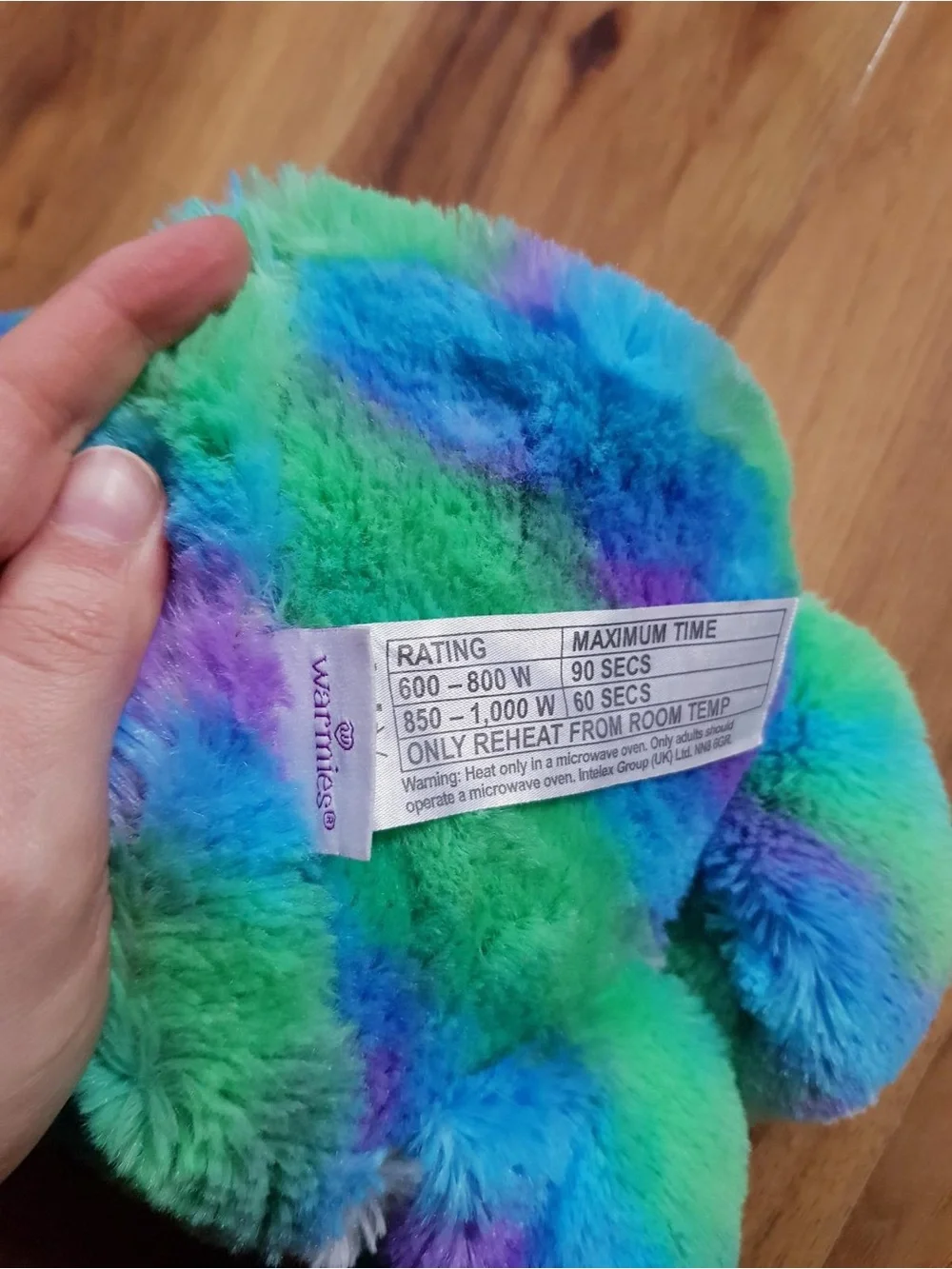 Warmies Rainbow Dinosaur 9”
